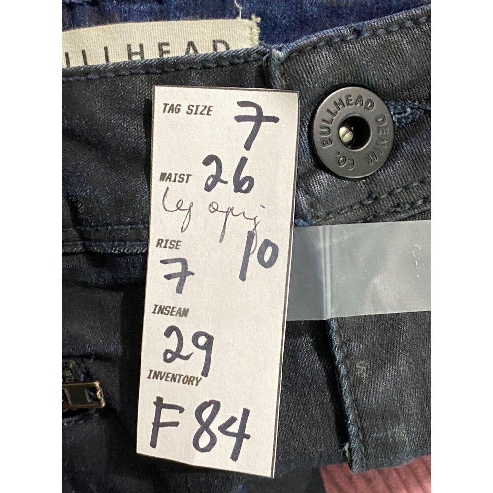 Vintage Bullhead Denim Co. Skinniest Denim Jeans Size 7 W26 Women's F84 - Picture 5 of 5